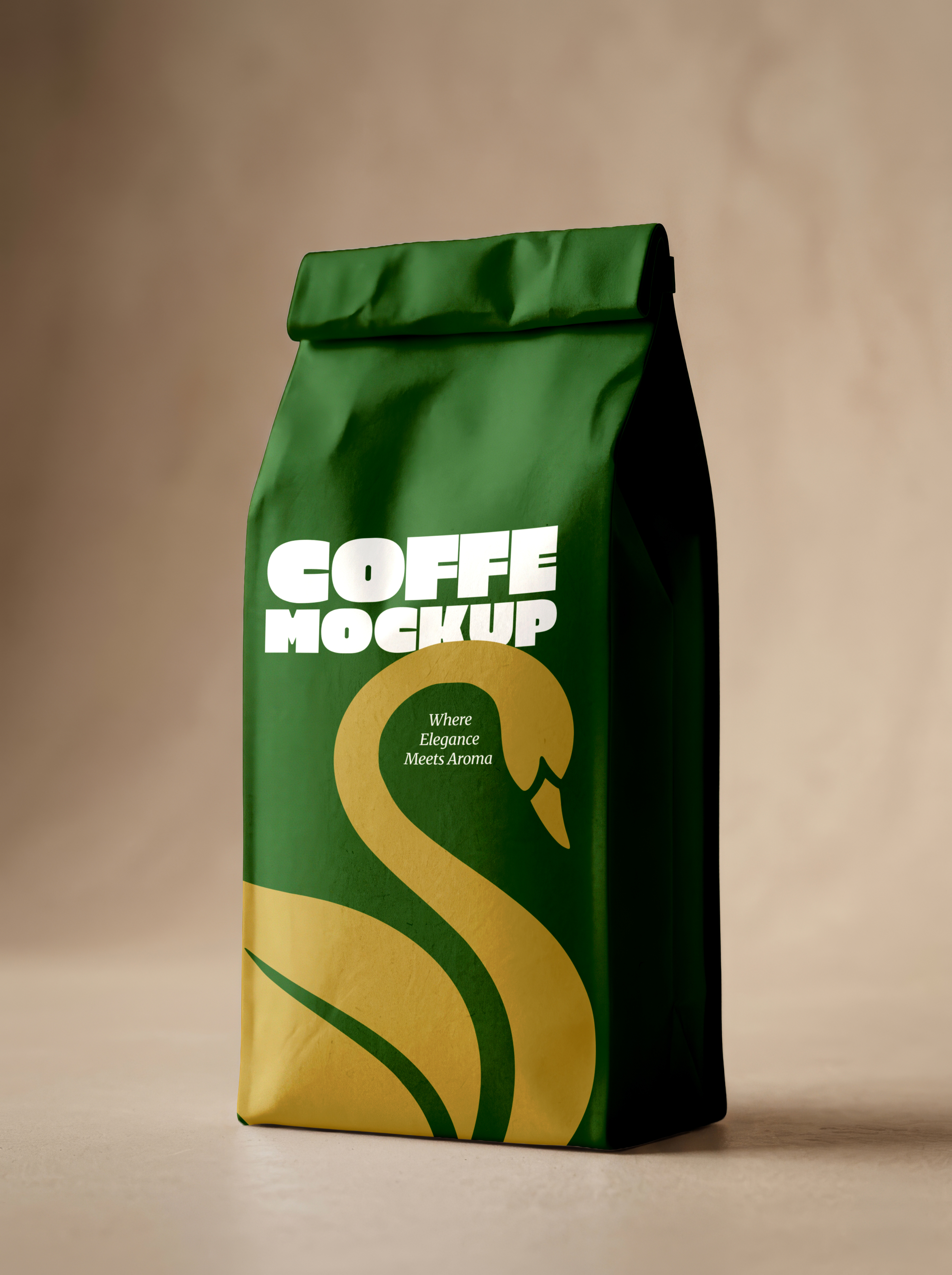 Coffee bag mockup